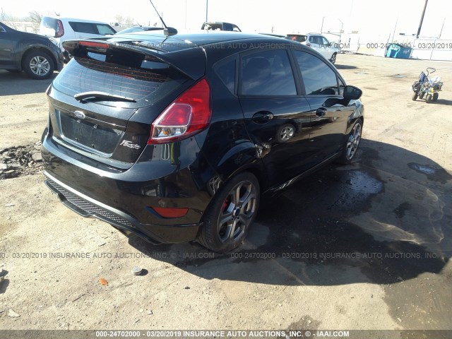 3FADP4GX0FM224761 - 2015 FORD FIESTA ST BLACK photo 4