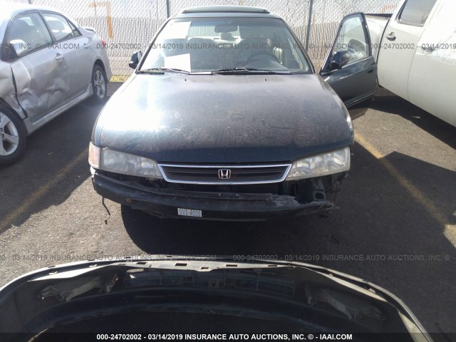 1HGCE6674VA017585 - 1997 HONDA ACCORD EX/EX-R GREEN photo 6