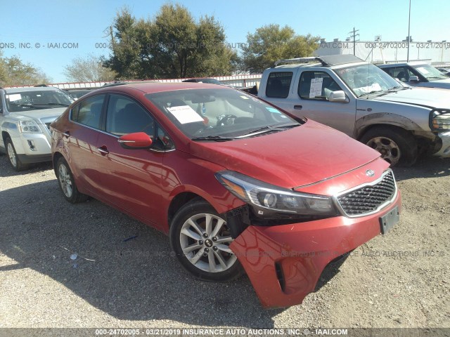 3KPFL4A71HE088192 - 2017 KIA FORTE LX/S RED photo 1