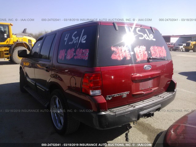 1FMPU16L74LA64949 - 2004 FORD EXPEDITION XLT RED photo 3