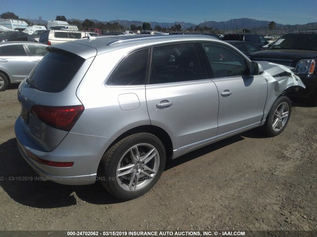 WA1LFAFP6DA035805 - 2013 AUDI Q5 PREMIUM PLUS SILVER photo 4