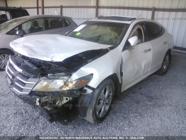 5J6TF1H5XCL001638 - 2012 HONDA CROSSTOUR EXL თეთრი ფოტო 2