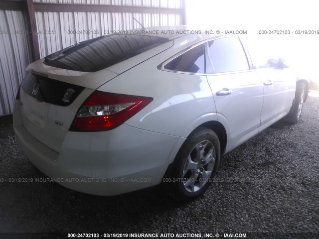 5J6TF1H5XCL001638 - 2012 HONDA CROSSTOUR EXL თეთრი ფოტო 4