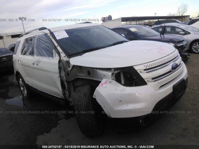 1FMHK7F88BGA79720 - 2011 FORD EXPLORER LIMITED WHITE photo 1