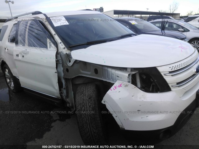 1FMHK7F88BGA79720 - 2011 FORD EXPLORER LIMITED WHITE photo 6