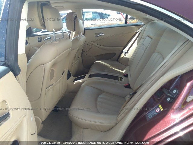 WDDDJ72X07A111997 - 2007 MERCEDES-BENZ CLS 550 BURGUNDY photo 8