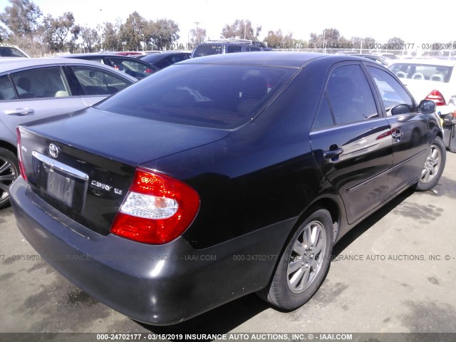 4T1BE32K74U297840 - 2004 TOYOTA CAMRY LE/XLE/SE BLACK photo 4