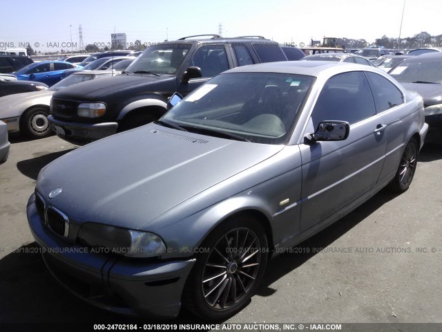 WBABN33432PG59310 - 2002 BMW 325 CI GRAY photo 2