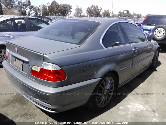 WBABN33432PG59310 - 2002 BMW 325 CI GRAY photo 4