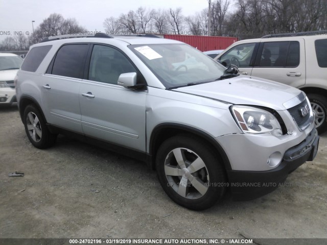 1GKKVRED5BJ116550 - 2011 GMC ACADIA SLT-1 SILVER photo 1