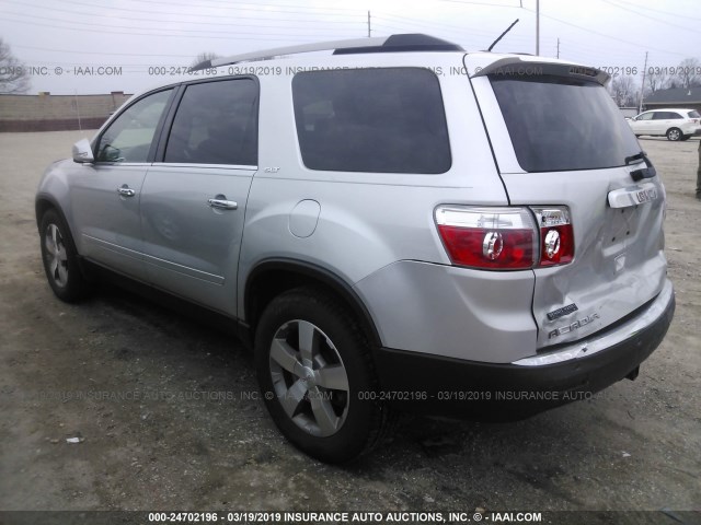 1GKKVRED5BJ116550 - 2011 GMC ACADIA SLT-1 SILVER photo 3