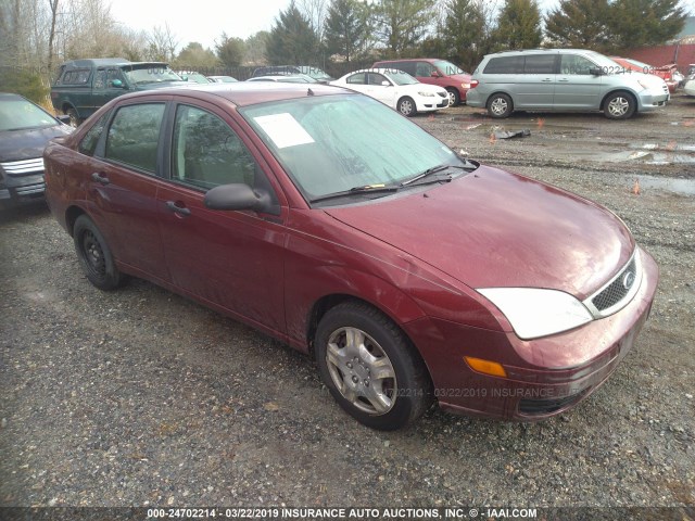 1FAFP34N07W156064 - 2007 FORD FOCUS ZX4/S/SE/SES RED photo 1