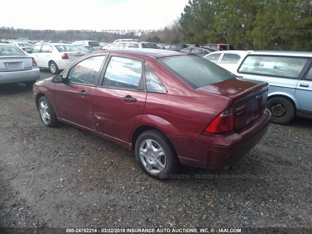 1FAFP34N07W156064 - 2007 FORD FOCUS ZX4/S/SE/SES RED photo 3