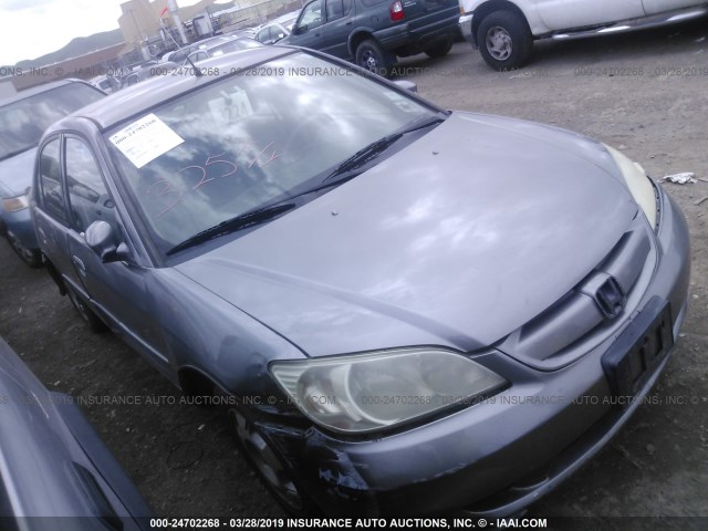 JHMES96674S006368 - 2004 HONDA CIVIC HYBRID GRAY photo 1