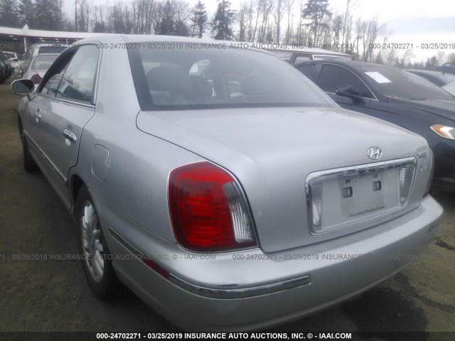 KMHFU45E65A406095 - 2005 HYUNDAI XG 350 SILVER photo 3