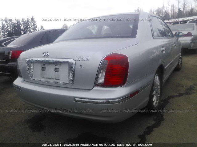 KMHFU45E65A406095 - 2005 HYUNDAI XG 350 SILVER photo 4