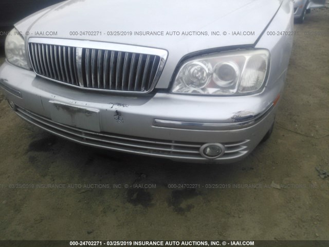 KMHFU45E65A406095 - 2005 HYUNDAI XG 350 SILVER photo 6