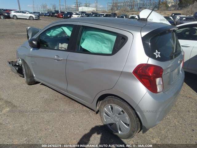 KL8CB6SA1HC820414 - 2017 CHEVROLET SPARK LS SILVER photo 3