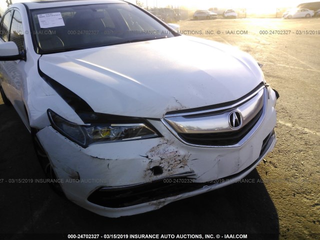 19UUB2F36HA002318 - 2017 ACURA TLX WHITE photo 6