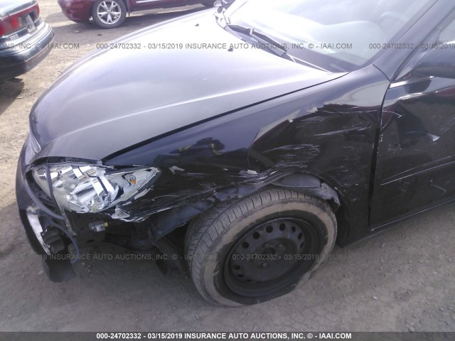 JTDBE32KX63059767 - 2006 TOYOTA CAMRY LE/XLE Schwarz Foto 6