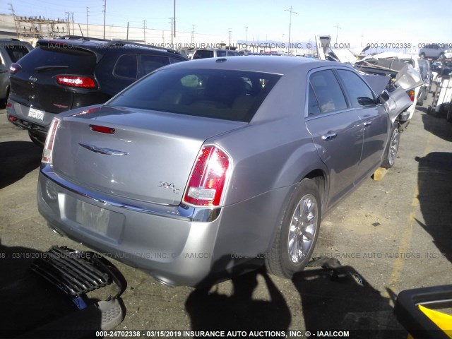 2C3CCAEG8DH620679 - 2013 CHRYSLER 300C GRAY photo 4