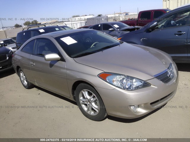 4T1CE30P54U809226 - 2004 TOYOTA CAMRY SOLARA SE/SLE Champagne photo 1