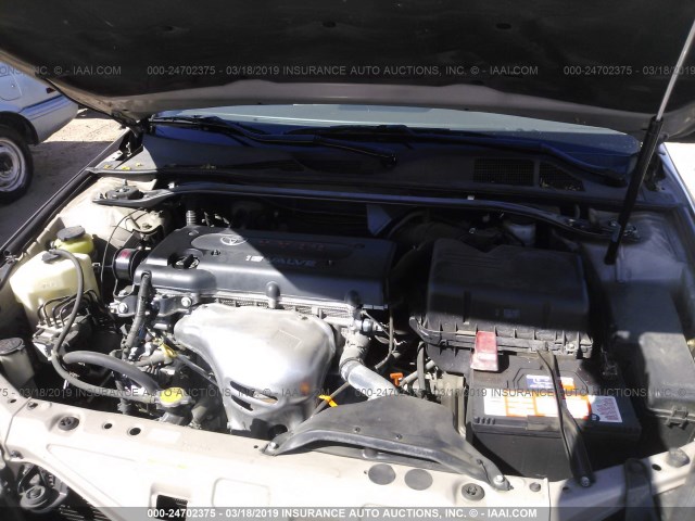 4T1CE30P54U809226 - 2004 TOYOTA CAMRY SOLARA SE/SLE Champagne photo 10