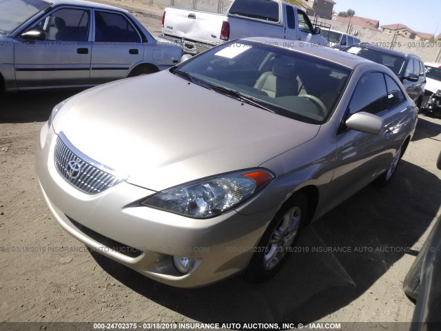 4T1CE30P54U809226 - 2004 TOYOTA CAMRY SOLARA SE/SLE Champagne photo 2