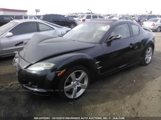 JM1FE173880215221 - 2008 MAZDA RX8 BLACK photo 2