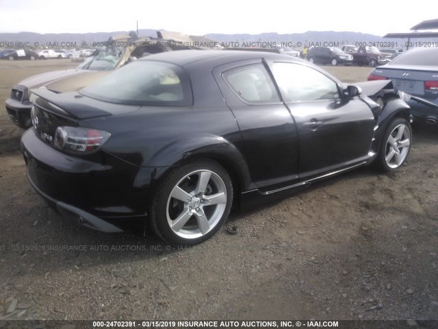 JM1FE173880215221 - 2008 MAZDA RX8 BLACK photo 4