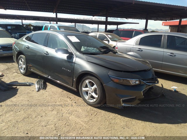 1G1ZB5ST3HF288992 - 2017 CHEVROLET MALIBU LS GRAY photo 1