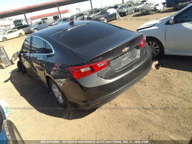 1G1ZB5ST3HF288992 - 2017 CHEVROLET MALIBU LS GRAY photo 3