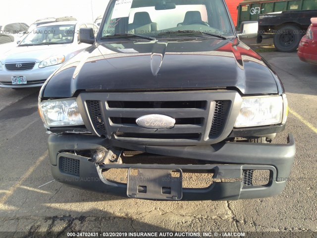 1FTYR10D96PA46024 - 2006 FORD RANGER BLACK photo 6