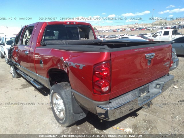 3D7KS29T39G551906 - 2009 DODGE RAM 2500 RED photo 3