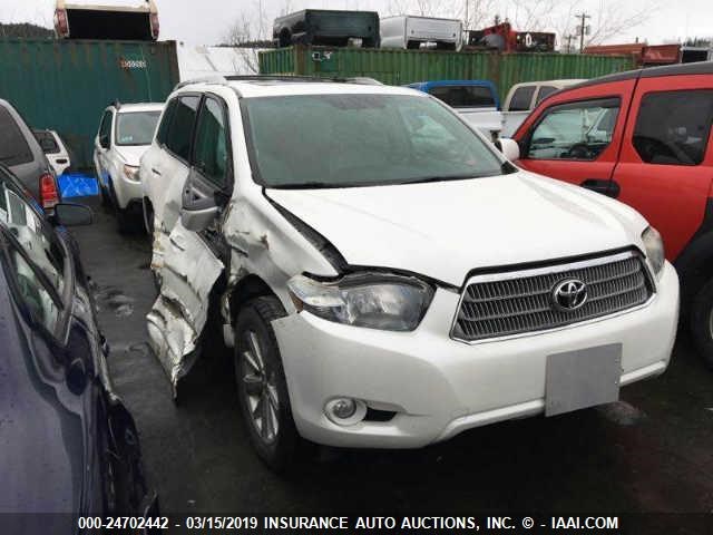 JTEEW44A492027830 - 2009 TOYOTA HIGHLANDER HYBRID LIMITED WHITE photo 1