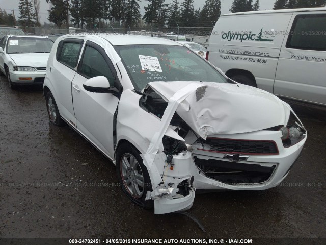 1G1JB6SH3C4118070 - 2012 CHEVROLET SONIC LS WHITE photo 1