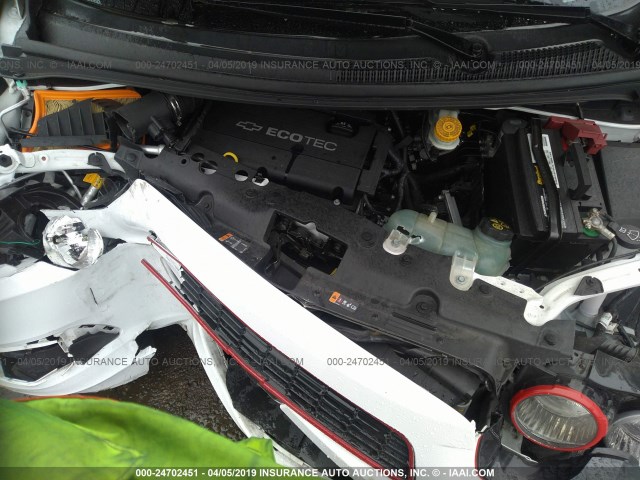 1G1JB6SH3C4118070 - 2012 CHEVROLET SONIC LS WHITE photo 10