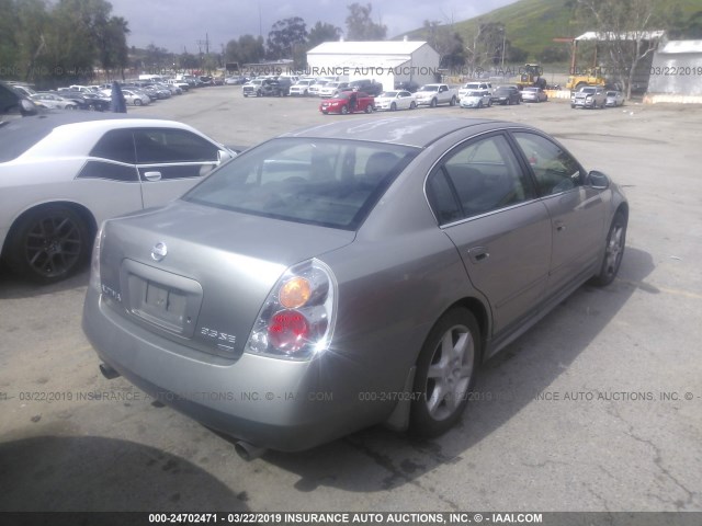 1N4BL11D12C717487 - 2002 NISSAN ALTIMA SE GRAY photo 4