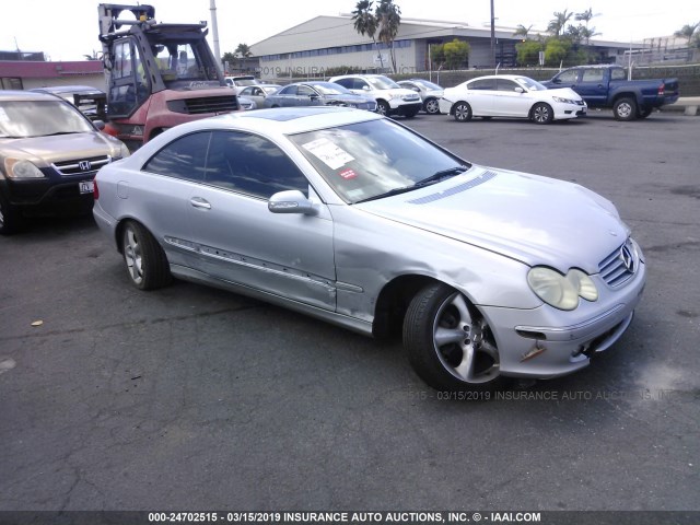 WDBTJ65J85F149466 - 2005 MERCEDES-BENZ CLK 320C SILVER photo 1