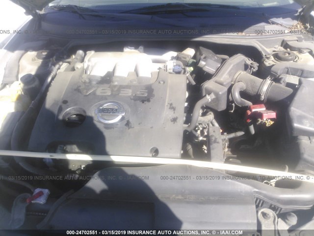 1N4BL11D23C109284 - 2003 NISSAN ALTIMA SE SILVER photo 10