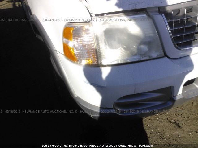 1FMZU73EX2ZA18009 - 2002 FORD EXPLORER XLT WHITE photo 6