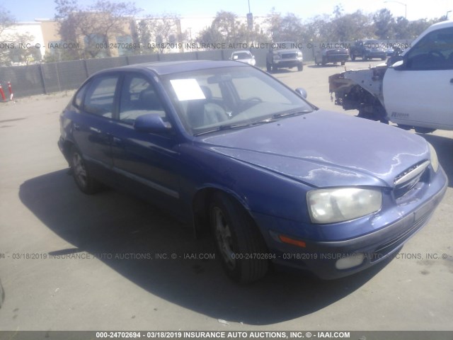 KMHDN55D91U033046 - 2001 HYUNDAI ELANTRA GLS/GT BLUE photo 1