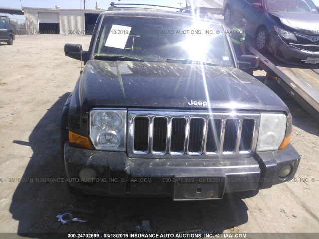 1J8HH58276C283530 - 2006 JEEP COMMANDER LIMITED BLACK photo 6