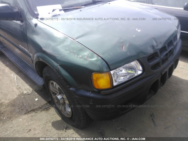 4S2CK58W8Y4341636 - 2000 ISUZU RODEO S/LS/LSE GREEN photo 6