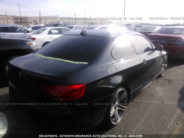 WBAKG1C53DJ217461 - 2013 BMW 335 I SULEV BLACK photo 4