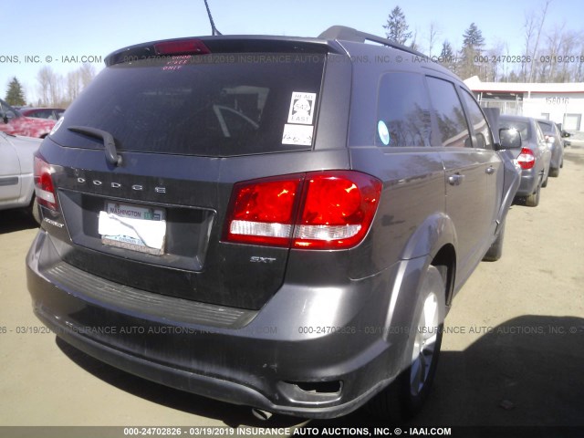 3C4PDCBB7GT101360 - 2016 DODGE JOURNEY SXT GRAY photo 4