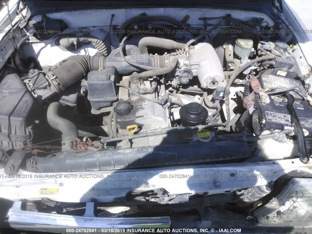 5TEVL52N3YZ716096 - 2000 TOYOTA TACOMA XTRACAB WHITE photo 10