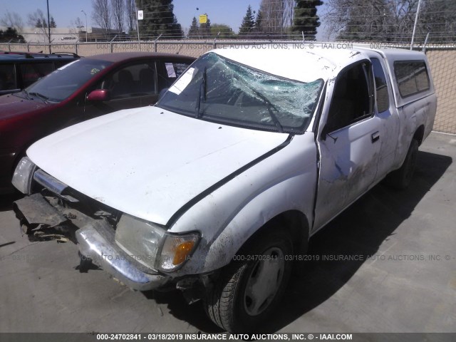 5TEVL52N3YZ716096 - 2000 TOYOTA TACOMA XTRACAB WHITE photo 2