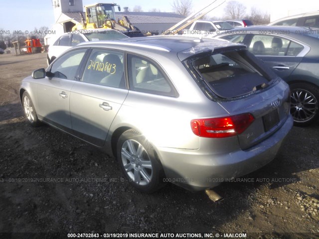 WAUWFBFL6BA070392 - 2011 AUDI A4 PREMIUM PLUS GRAY photo 3