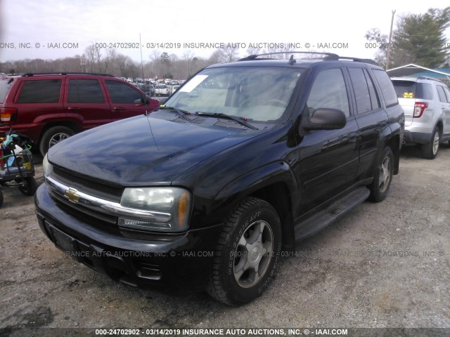 1GNDT13S672141902 - 2007 CHEVROLET TRAILBLAZER LS/LT BLACK photo 6